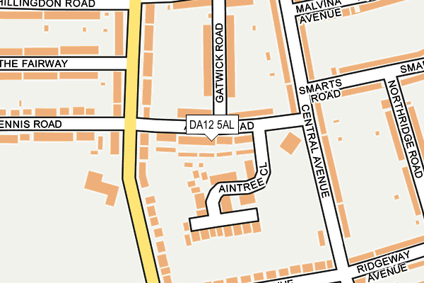 DA12 5AL map - OS OpenMap – Local (Ordnance Survey)