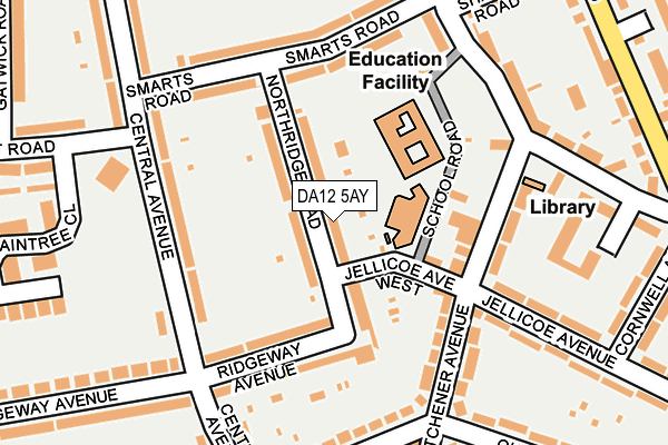 DA12 5AY map - OS OpenMap – Local (Ordnance Survey)