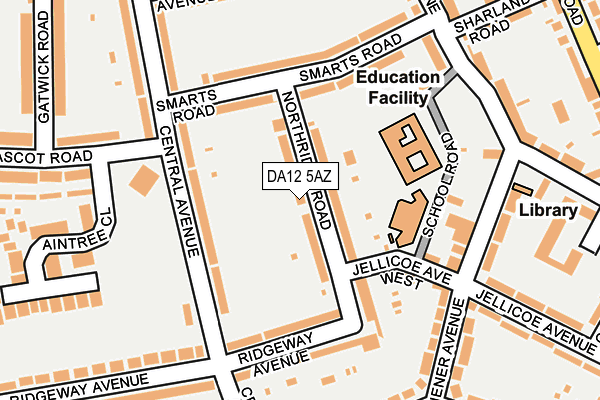 DA12 5AZ map - OS OpenMap – Local (Ordnance Survey)