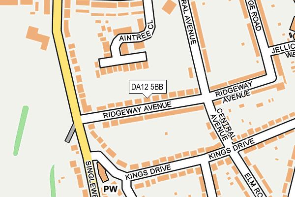 DA12 5BB map - OS OpenMap – Local (Ordnance Survey)