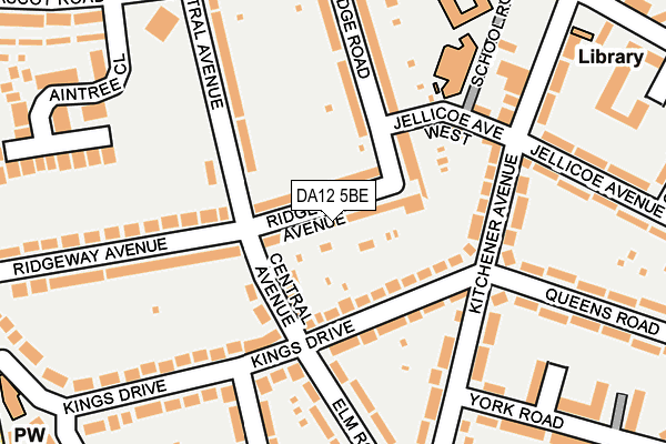 DA12 5BE map - OS OpenMap – Local (Ordnance Survey)