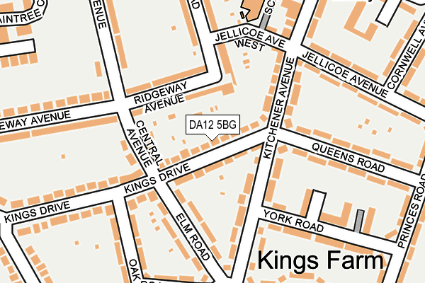 DA12 5BG map - OS OpenMap – Local (Ordnance Survey)