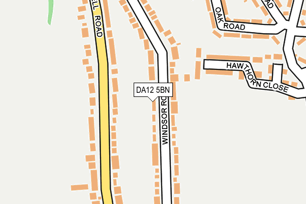 DA12 5BN map - OS OpenMap – Local (Ordnance Survey)