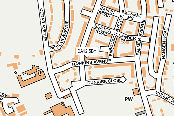 DA12 5BY map - OS OpenMap – Local (Ordnance Survey)