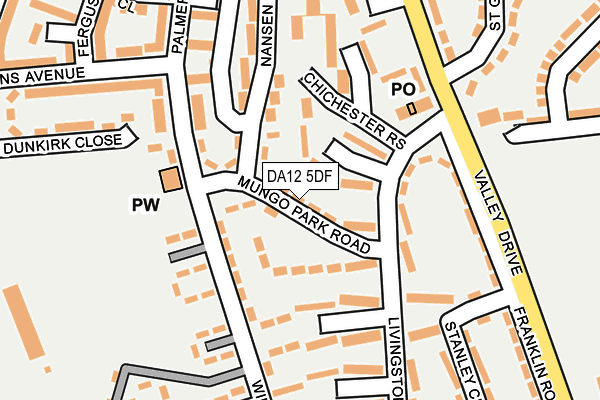 DA12 5DF map - OS OpenMap – Local (Ordnance Survey)