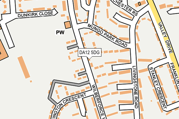 DA12 5DG map - OS OpenMap – Local (Ordnance Survey)