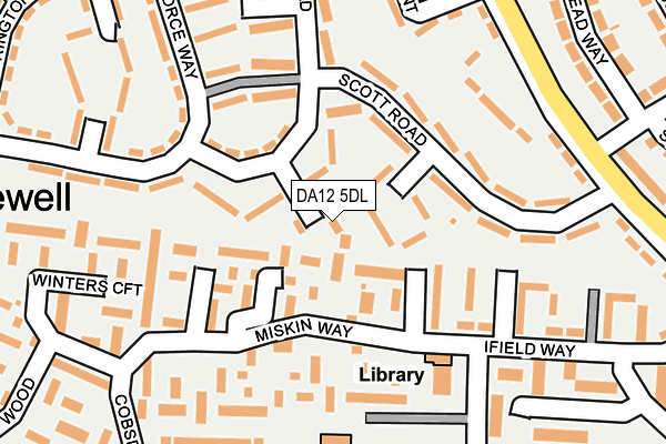 DA12 5DL map - OS OpenMap – Local (Ordnance Survey)