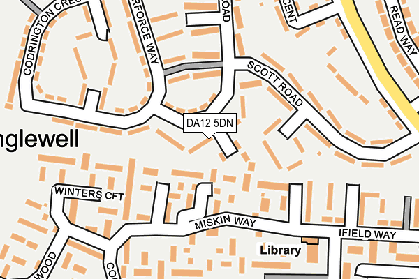 DA12 5DN map - OS OpenMap – Local (Ordnance Survey)