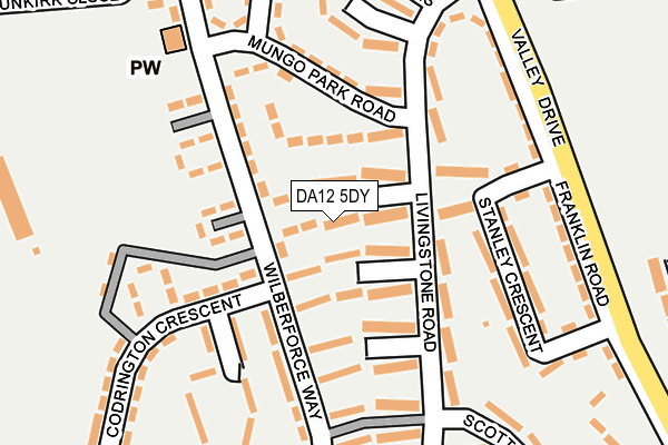 DA12 5DY map - OS OpenMap – Local (Ordnance Survey)