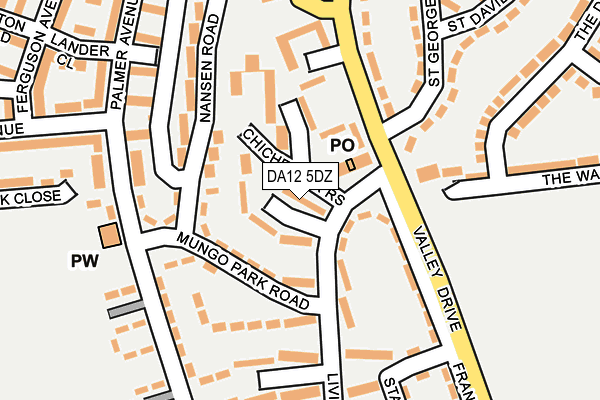 DA12 5DZ map - OS OpenMap – Local (Ordnance Survey)