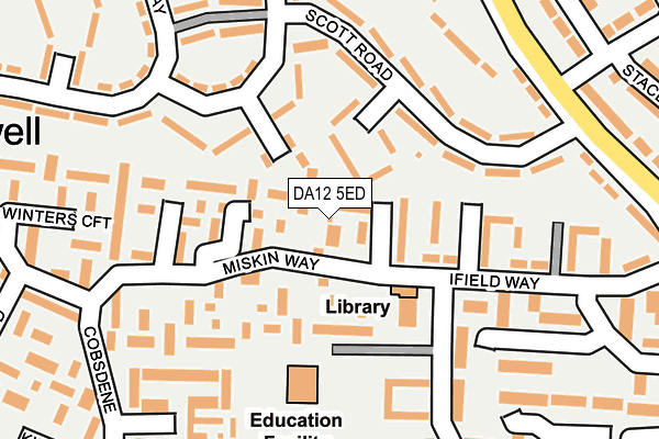 DA12 5ED map - OS OpenMap – Local (Ordnance Survey)