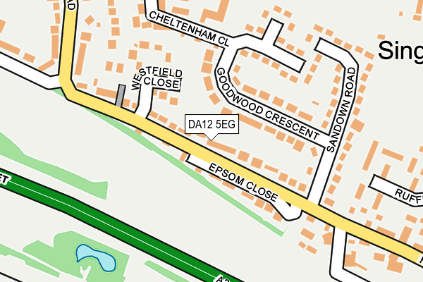 DA12 5EG map - OS OpenMap – Local (Ordnance Survey)