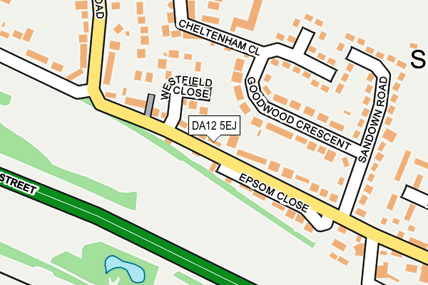 DA12 5EJ map - OS OpenMap – Local (Ordnance Survey)