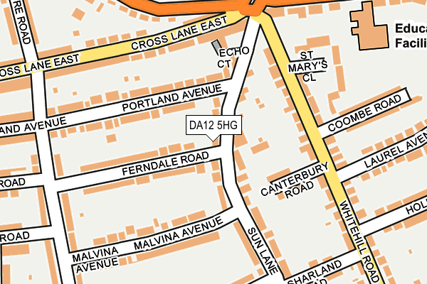 DA12 5HG map - OS OpenMap – Local (Ordnance Survey)