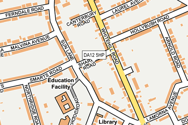 DA12 5HP map - OS OpenMap – Local (Ordnance Survey)