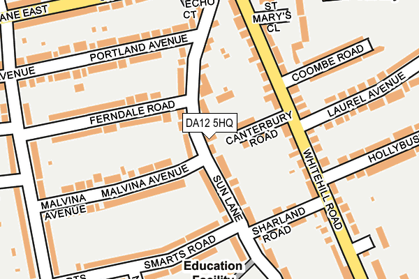 DA12 5HQ map - OS OpenMap – Local (Ordnance Survey)