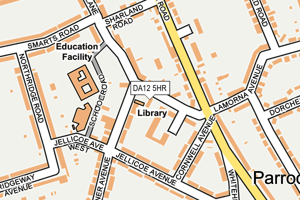 DA12 5HR map - OS OpenMap – Local (Ordnance Survey)
