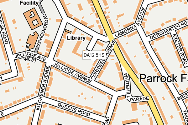 DA12 5HS map - OS OpenMap – Local (Ordnance Survey)