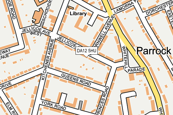 DA12 5HU map - OS OpenMap – Local (Ordnance Survey)