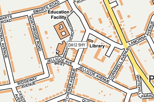 DA12 5HY map - OS OpenMap – Local (Ordnance Survey)