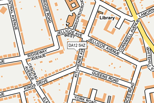 DA12 5HZ map - OS OpenMap – Local (Ordnance Survey)