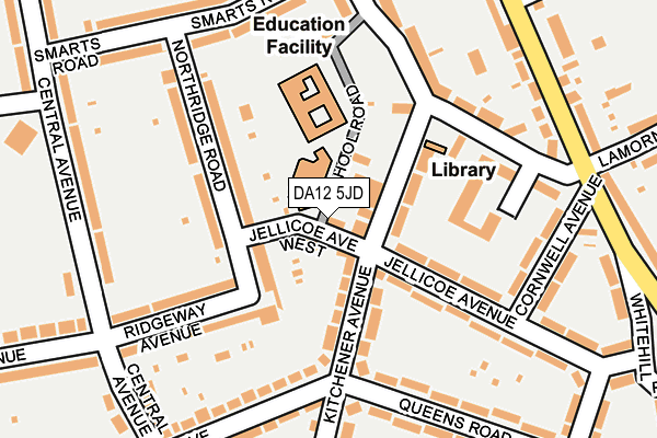 DA12 5JD map - OS OpenMap – Local (Ordnance Survey)
