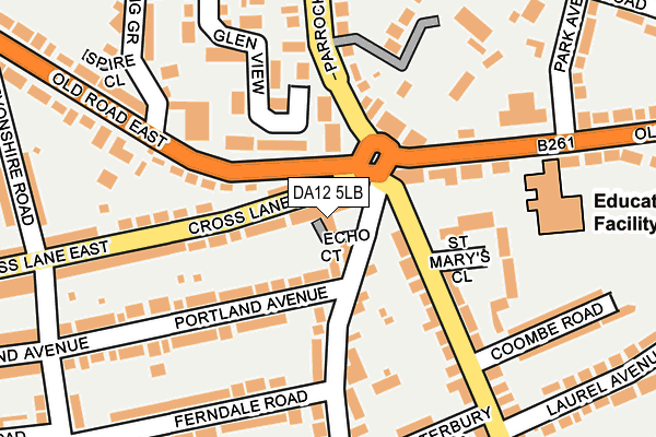 DA12 5LB map - OS OpenMap – Local (Ordnance Survey)