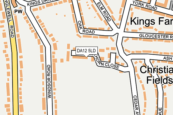 DA12 5LD map - OS OpenMap – Local (Ordnance Survey)