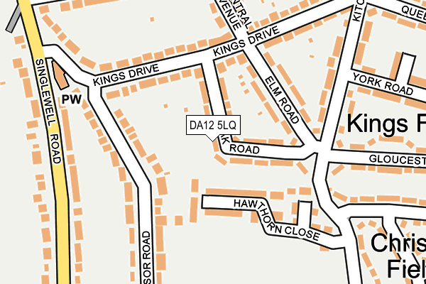 DA12 5LQ map - OS OpenMap – Local (Ordnance Survey)