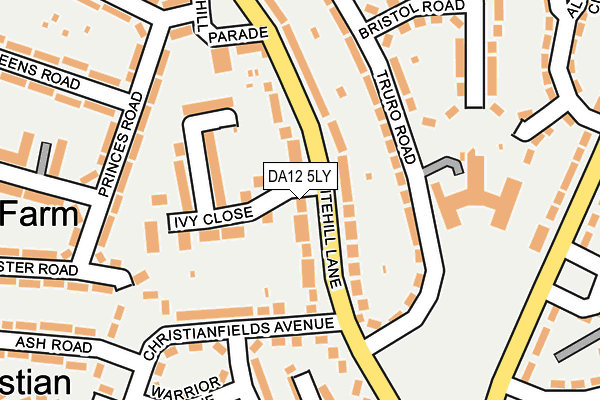 DA12 5LY map - OS OpenMap – Local (Ordnance Survey)