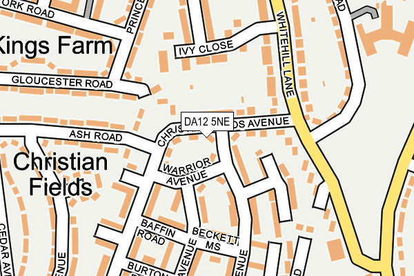 DA12 5NE map - OS OpenMap – Local (Ordnance Survey)