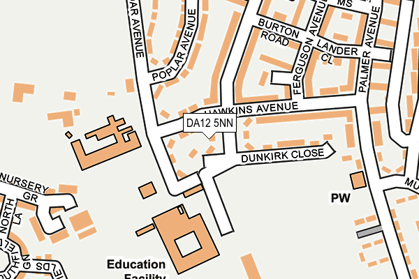 DA12 5NN map - OS OpenMap – Local (Ordnance Survey)