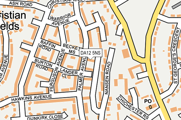 DA12 5NS map - OS OpenMap – Local (Ordnance Survey)