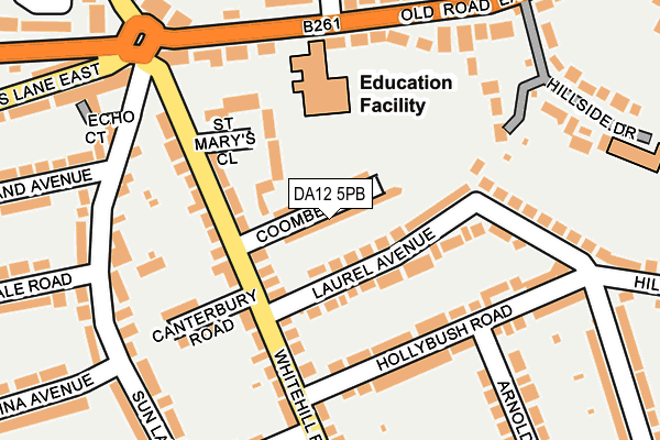 DA12 5PB map - OS OpenMap – Local (Ordnance Survey)