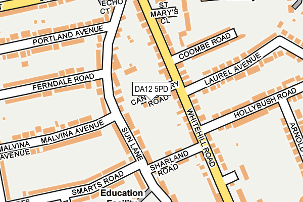 DA12 5PD map - OS OpenMap – Local (Ordnance Survey)