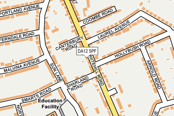DA12 5PF map - OS OpenMap – Local (Ordnance Survey)