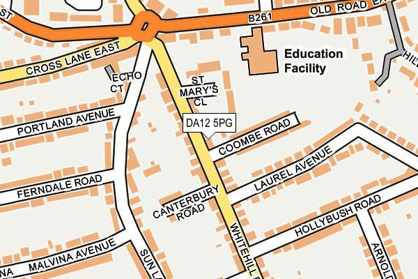 DA12 5PG map - OS OpenMap – Local (Ordnance Survey)
