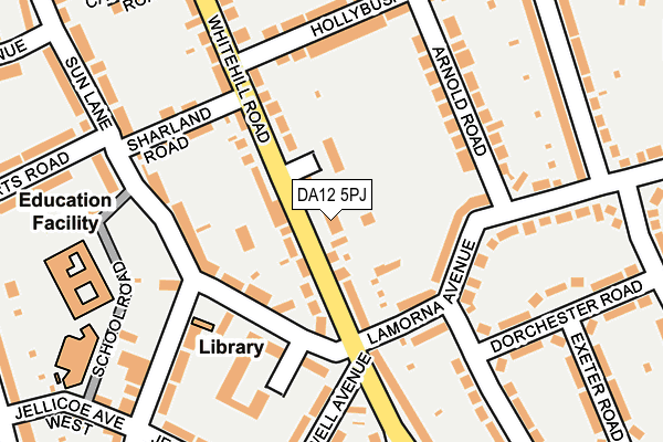 DA12 5PJ map - OS OpenMap – Local (Ordnance Survey)