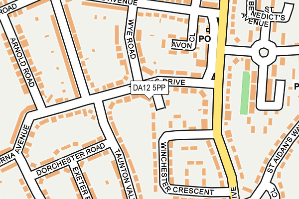 DA12 5PP map - OS OpenMap – Local (Ordnance Survey)