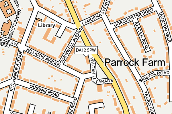 DA12 5PW map - OS OpenMap – Local (Ordnance Survey)