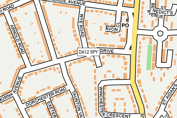 DA12 5PY map - OS OpenMap – Local (Ordnance Survey)
