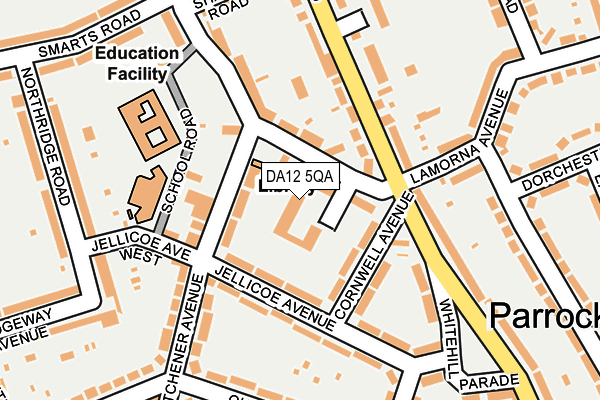 DA12 5QA map - OS OpenMap – Local (Ordnance Survey)