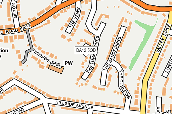 DA12 5QD map - OS OpenMap – Local (Ordnance Survey)