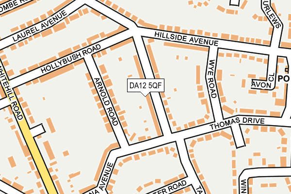 DA12 5QF map - OS OpenMap – Local (Ordnance Survey)