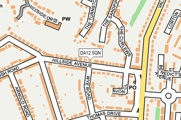 DA12 5QN map - OS OpenMap – Local (Ordnance Survey)