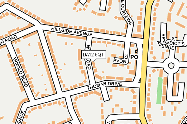 DA12 5QT map - OS OpenMap – Local (Ordnance Survey)