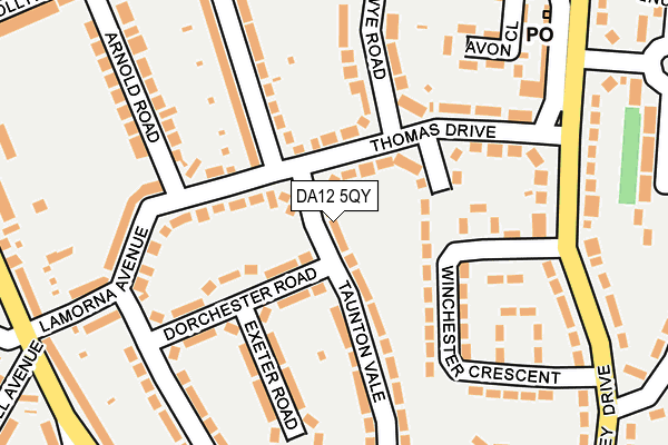 DA12 5QY map - OS OpenMap – Local (Ordnance Survey)