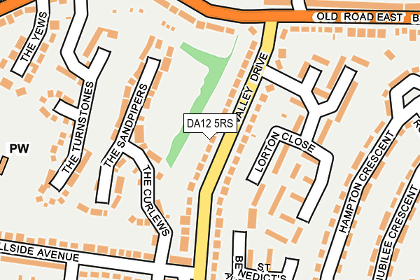 DA12 5RS map - OS OpenMap – Local (Ordnance Survey)