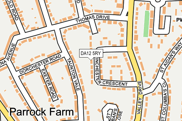 DA12 5RY map - OS OpenMap – Local (Ordnance Survey)