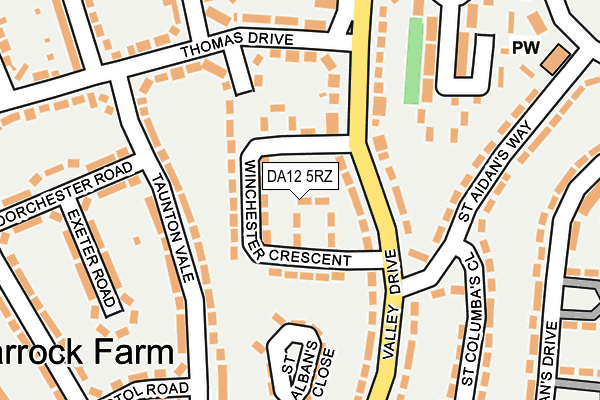 DA12 5RZ map - OS OpenMap – Local (Ordnance Survey)